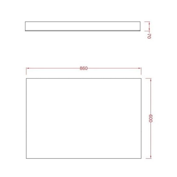 Artceram Зеркало 86х60 см.