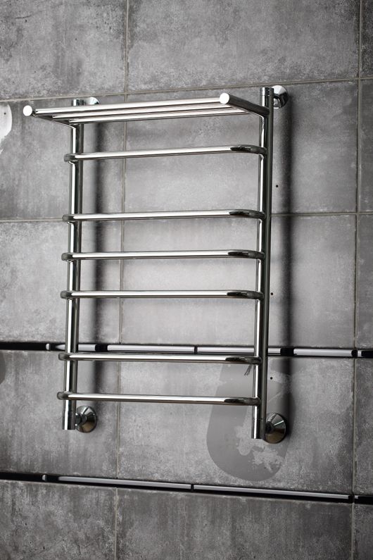 Водяной полотенцесушитель Тругор Идеал 3 П НП 80x40 с полкой Хром