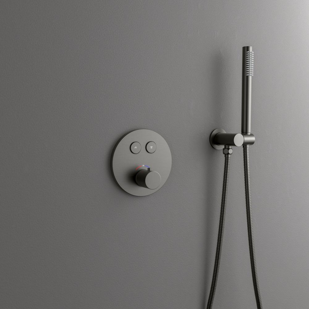 Душевая система встроенная с термостатом Timo Saona черное золото (SX-2370/18SM), артикул SX-2370/18SM