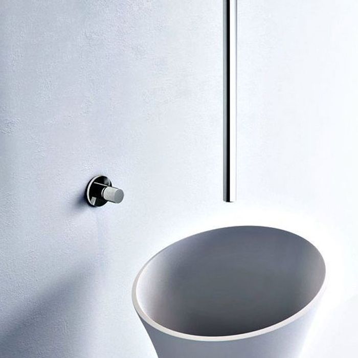 FIMA|Carlo Frattini Nomos go Смеситель для раковины встроенный, с потолочным изливом 1300-1600 мм., внешняя часть, цвет хром