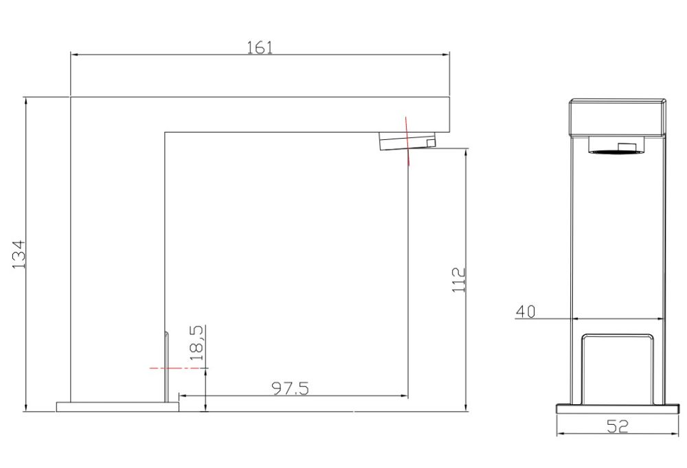 Смеситель для умывальника сенсорный RUSH Tinos (TI3732-14), артикул TI3732-14