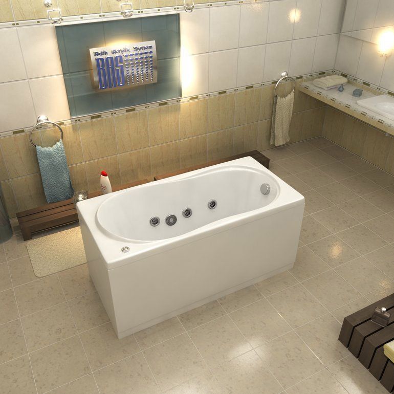 Акриловая ванна Bas Тесса 140x70 без гидромассажа