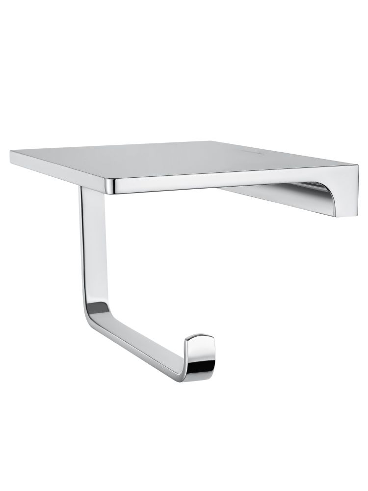 Держатель для туалетной бумаги с полкой WONZON & WOGHAND ECLIPSE, Хром (WW-9126-CR)