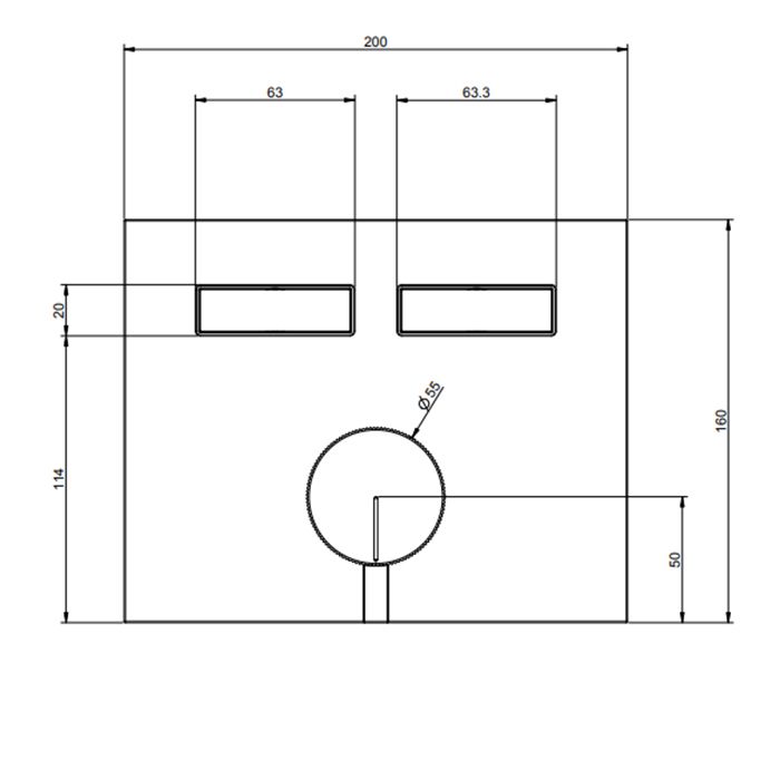 Gessi Hi-Fi Смеситель для душа, с включением до 2 источников одновременно (внешняя часть), цвет: Black Metal Brushed PVD