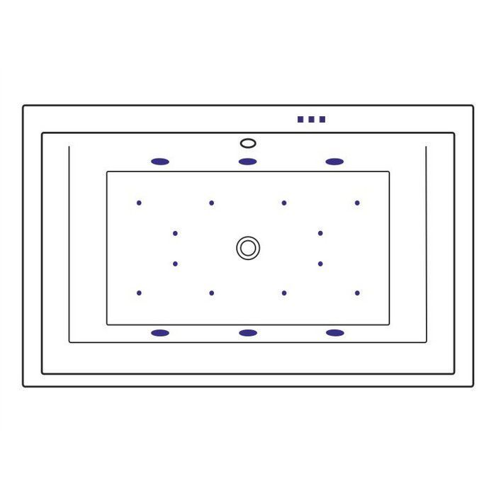 Ванна EXCELLENT Crown Lux 190x120 "RELAX" (золото)