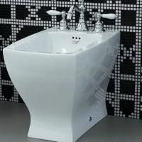 Artceram JAZZ биде напольное 54*36см с 3 отв под смеситель с креплением, цвет белый