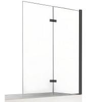 Шторка для ванны NEW TRENDY NEW SOLEO BLACK 120 см P-0044 R (черный)