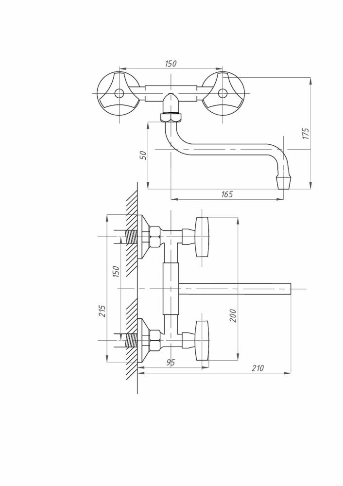 Смеситель для кухни  ПСМ-Профсан СТАНДАРТ-Б (PSM-108-80) тип См-МДРНр, артикул PSM-108-80