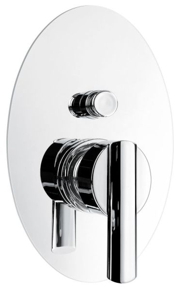 Внутристенный смеситель Elly на 2 выхода, цвет хром