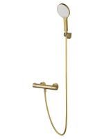 Смеситель для душа с термостатом WONZON & WOGHAND INN 3, Брашированное золото (WW-B2065-A-BG)