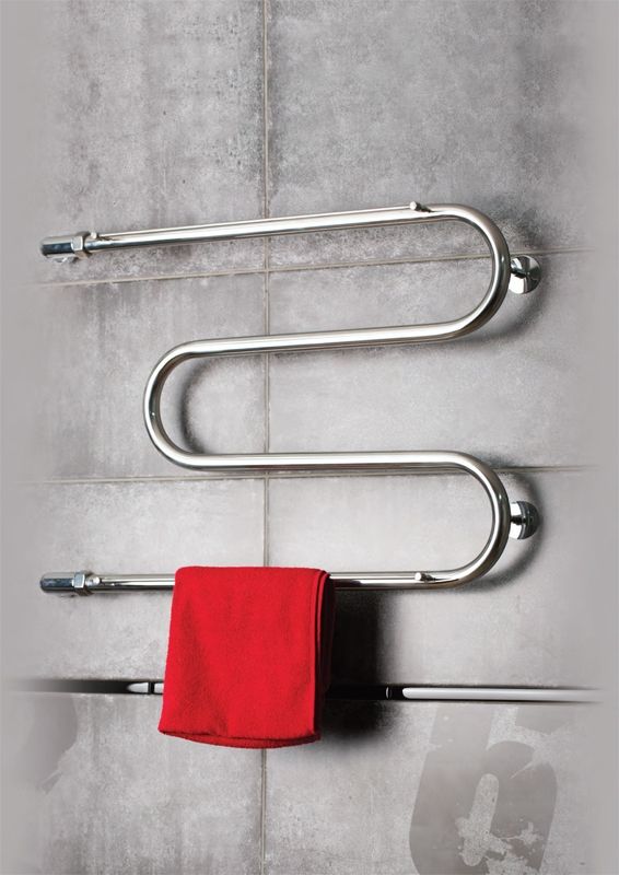 Водяной полотенцесушитель Тругор М 1 П 50x50 с полкой Хром