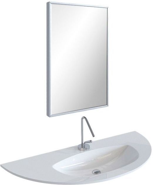 Зеркало De Aqua Сильвер 6075 серебро (без фацета)