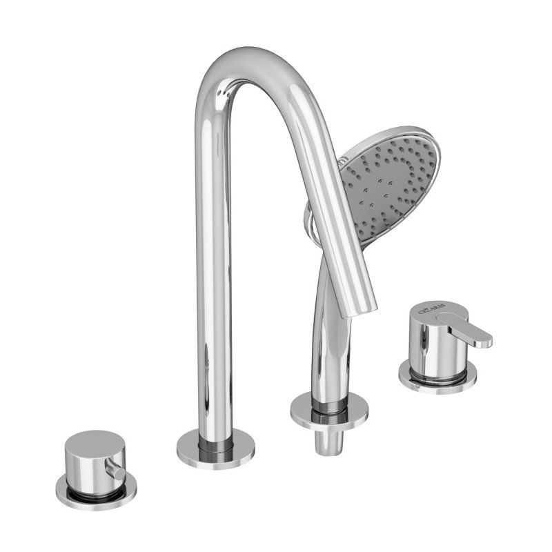 Смеситель на борт ванны LEAF-BVDM4