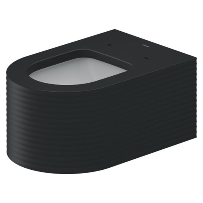 Duravit  Millio Унитаз подвесной &quot;Grooves&quot;  370х570 мм, крепление в компл.,цвет темно-серый матовый