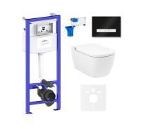 Комплект для подвесного унитаза 7 в 1 Lavinia Boho Relfix Smart V-Clean 87561135