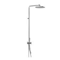 Fantini Nostromo Смеситель для душа, встраиваемый, на 2 выхода, (наружняя часть),с верхним душем 300мм, цвет: хром