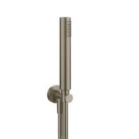 Gessi Emporio Emporio shower Душевой комплект, состоящий из вывода воды, держателя, шланга 1,50 м и лейки, цвет: Finox Brushed Nickel