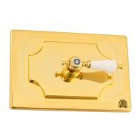 OTTONE CLASSIC EXPERT Декор. панель h145x217 мм, с отв. для ручки, золото (БЕЗ РУЧКИ)