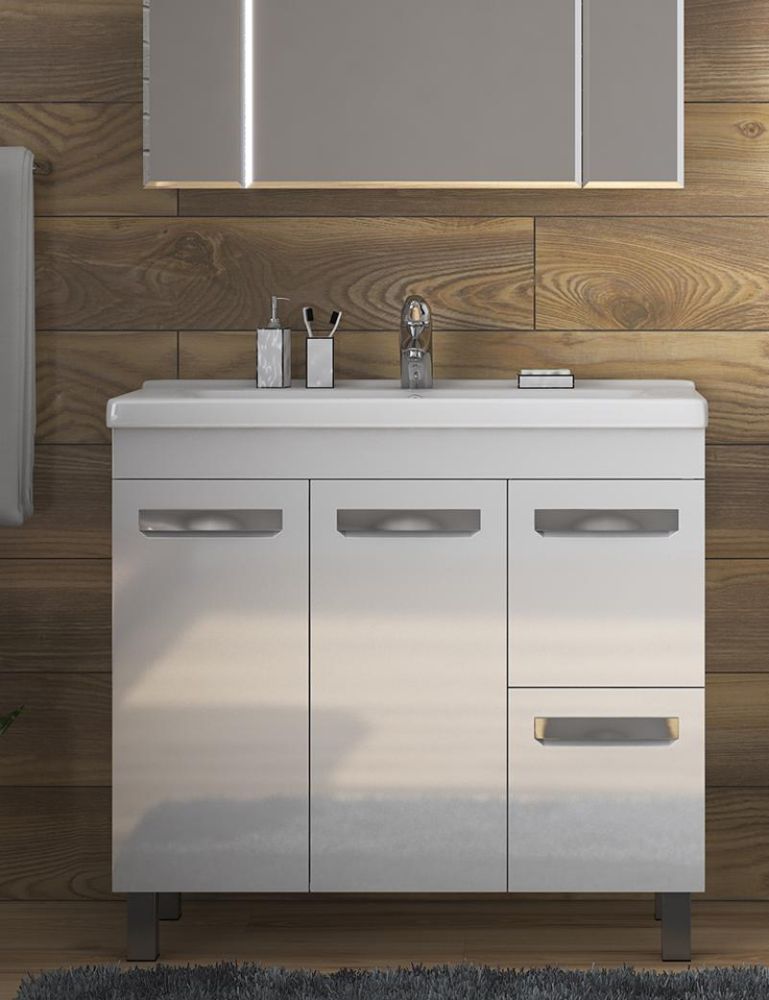 Тумба под раковину напольная VIGO Plaza tn.PLA.MIR.80.2D.2Y, 80 см, артикул tn.PLA.MIR.80.2D.2Y