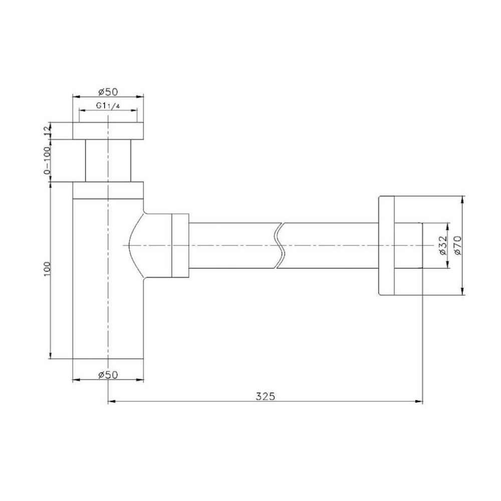 Сифон для раковины Maretti AC1869560, черный, артикул AC1869560