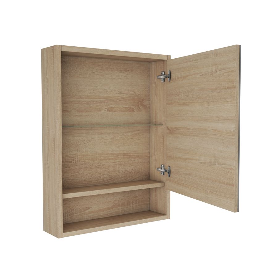 Зеркальный шкаф Eland 55, дуб сонома