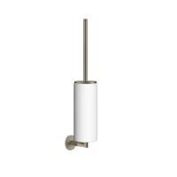 GESSI ANELLO Ершик для унитаза, настенный, колба белая, фурнитура Finox Brushed Nickel