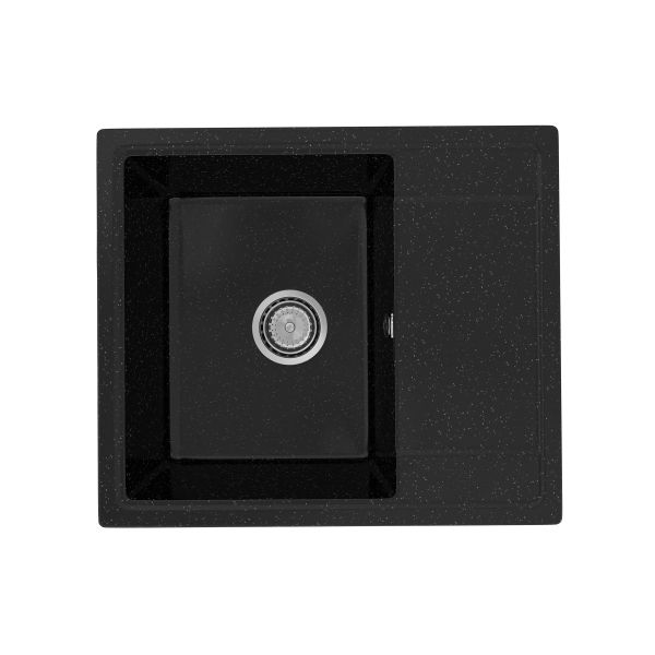 Кухонная мойка Practik PR-M-575-004 (без сифона), черный оникс