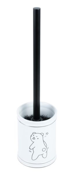 Ершик для унитаза Fixsen Teddy FX-600-5 Белый Черный