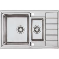 Мойка Seaman Eco Roma SMR-7850B, два отверстия (Ø35мм), комплектация с вентиль-автоматом