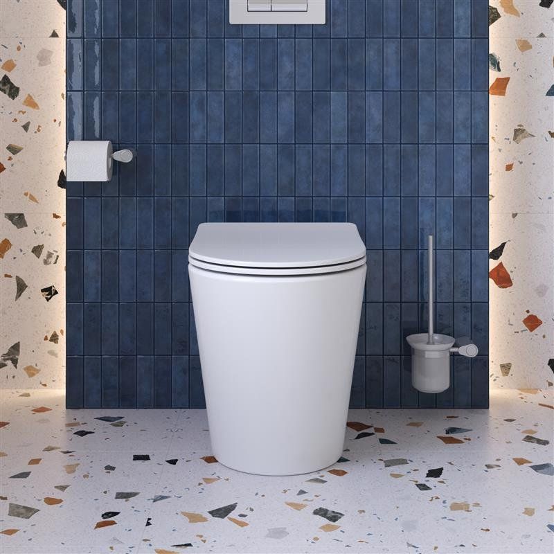 FLAY-TOR Унитаз приставной безободковый с сиденьем дюропласт soft close, BB1003CB-TOR/SC, артикул BB1003CB-TOR/SC