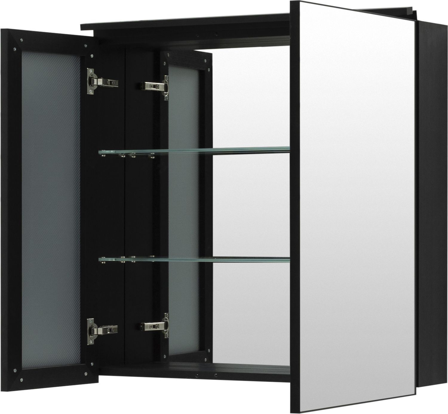 Зеркальный шкаф De Aqua Алюминиум 80 черный