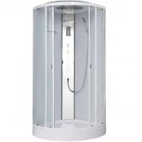 Душевая кабина Orans EW-113 100x100 с гидромассажем профиль Белый задние стенки Белые