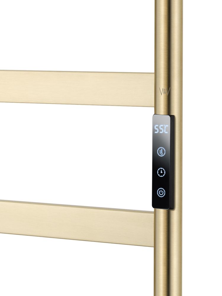 Полотенцесушитель электрический напольный WONZON & WOGHAND BREMEN, Брашированное золото (WW-A207-BG)