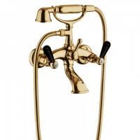 Bongio Mille Nuits Смеситель для ванны, цвет золото/черный фарфор