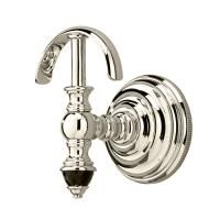 Devon Black Diamond Крючок вешалка, декоративные элементы черного цвета ,цвет крючка никель блестящий