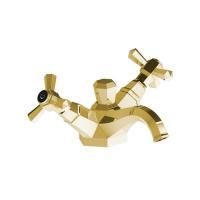 Stella Eccelsa Смеситель для раковины на 1 отверстие 3219, с донным клапаном, цвет: золото 24К