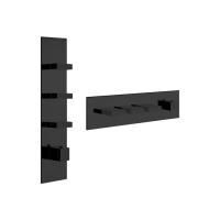 Gessi Rettangolo Встраиваемый термостат, подключение на 3/4”, с 3мя независимыми выходами(внешние части), цвет: черный