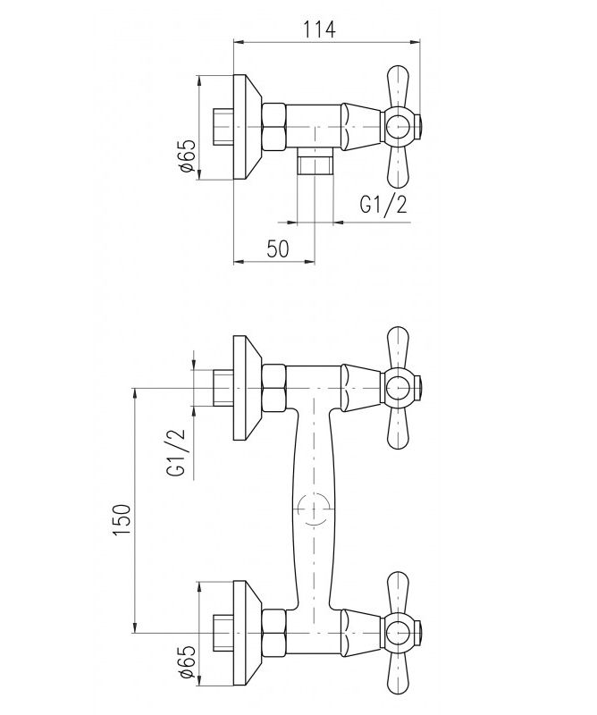 Смеситель для душа Rav Slezak Morava MK680.5SM