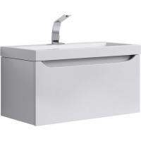 "Верона" Тумба под умывальник подвесная, цвет белый  Ver.01.08/W, ТМ «AQWELLA»