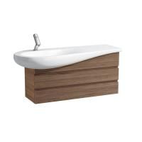 Laufen Alessi One Тумба под раковину 814973, 990х320х485мм, с 2 выдвиж. ящиками, с сифоном, цвет: орех