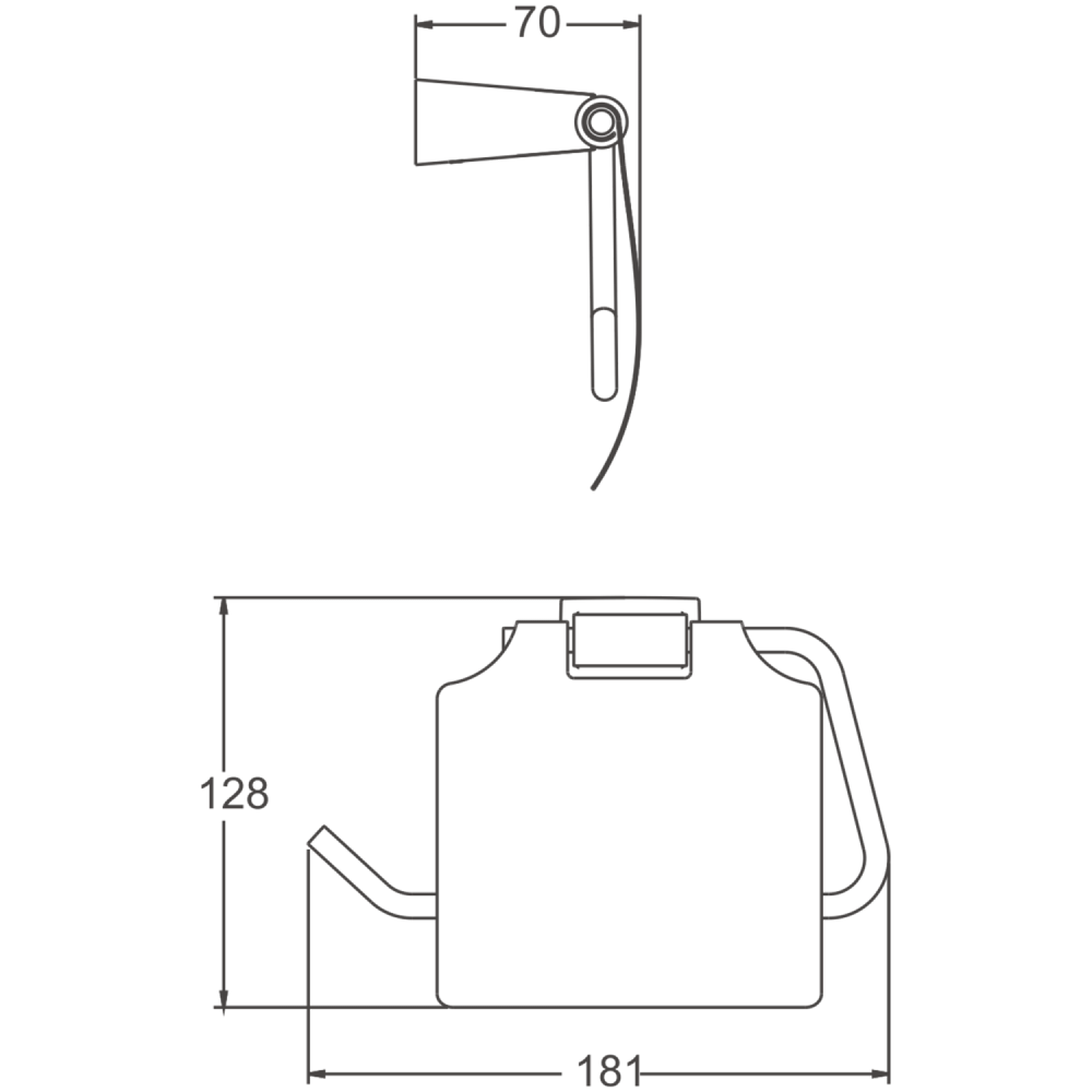 Держатель для туалетной бумаги BELZ B91403, черный, артикул B91403