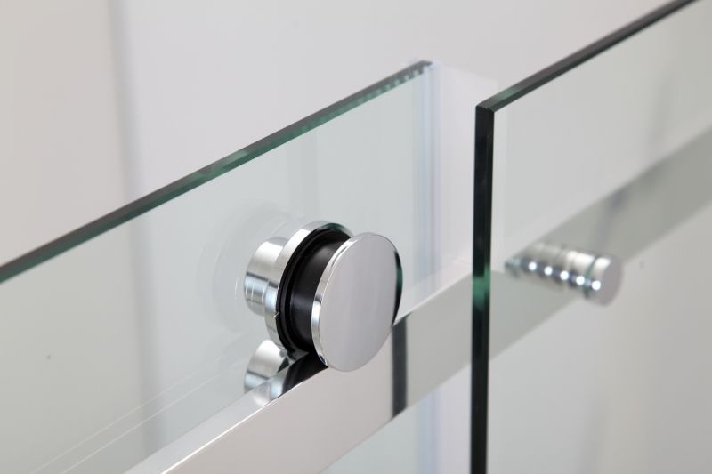 Душевой уголок Black&White Stellar Wind S208-800х1200 прямоугольный профиль Серебристый хром стекло прозрачное