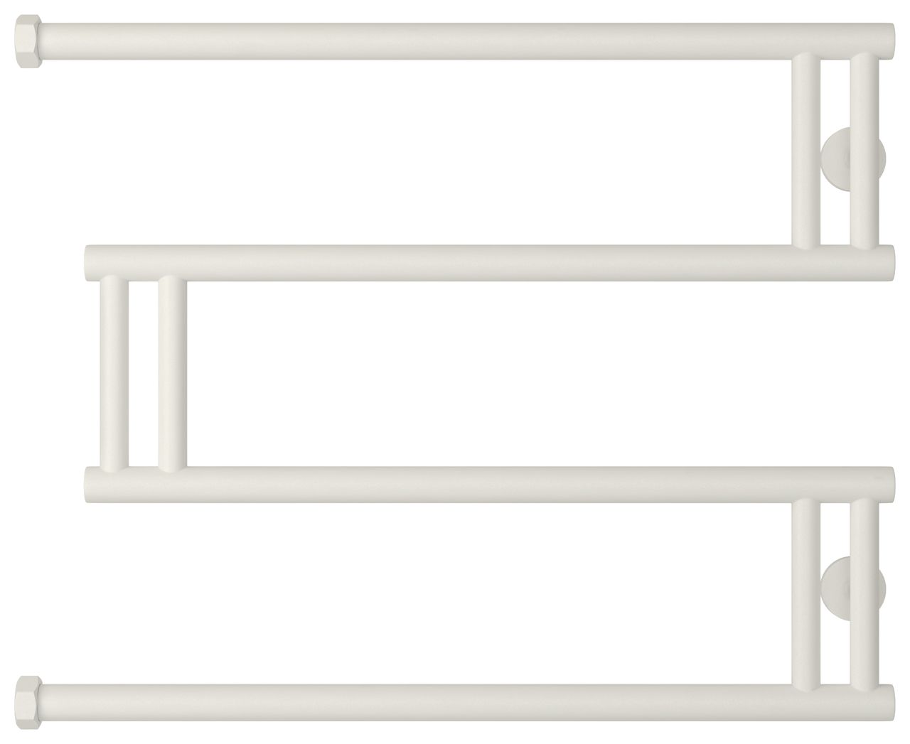 Полотенцесушитель, Сунержа, High-Tech model M+, водяной, ширина, мм-660, глубина, мм-65-80, высота, мм-528, межосевое расстояние-500, подключение-вертикальное слева/справа, мощность, Вт-251, присоединительный размер-НГ G 1", материал-нержавеющая сталь, на