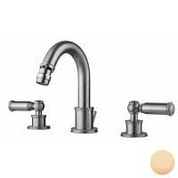 Bossini Liberty Смеситель для биде на 3 отверстия с поворотным изливом и заглушкой 1”1/4, цвет: античная бронза Bossini Liberty Смеситель для биде на 3 отверстия с поворотным изливом и заглушкой 1”1/4, цвет: античная бронза