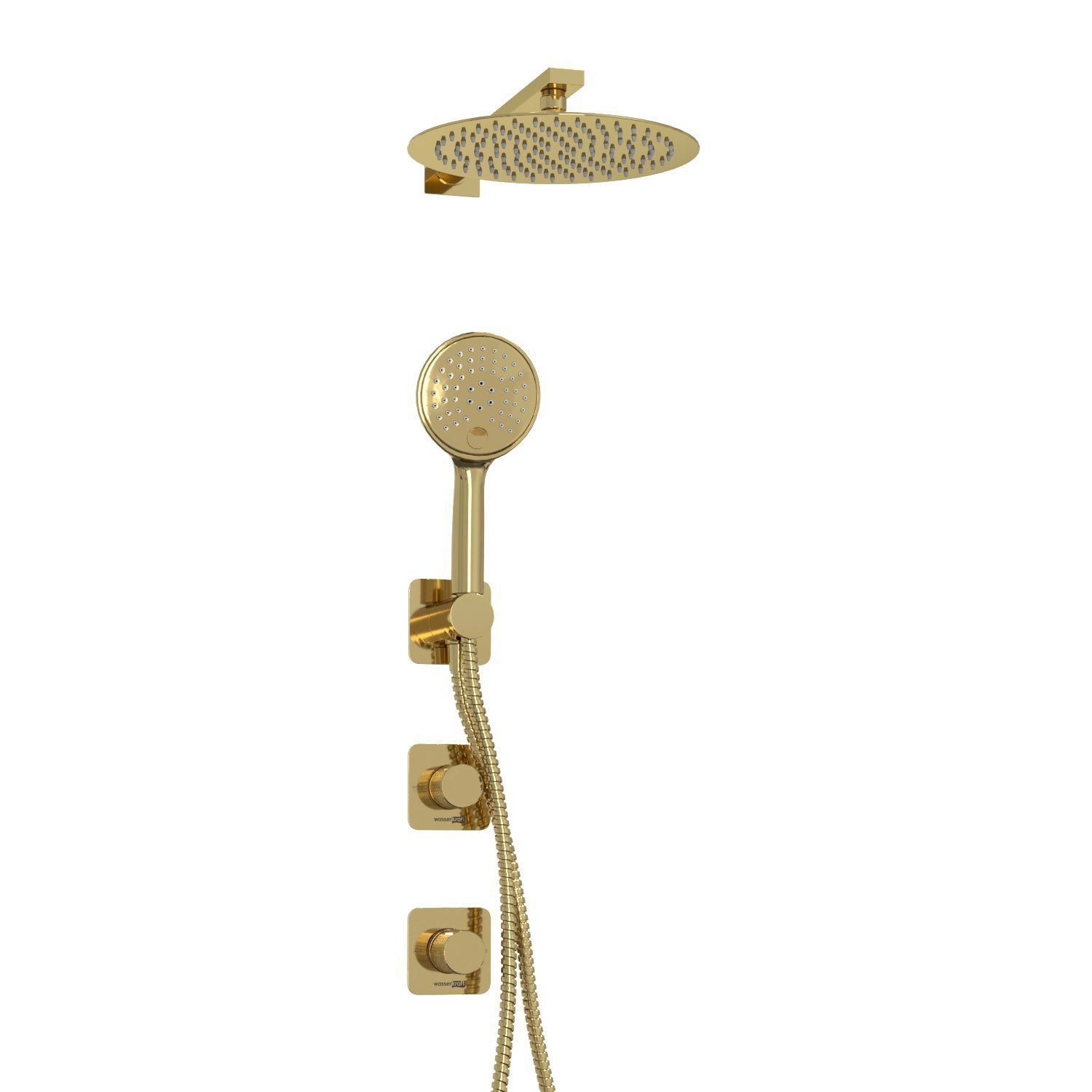 A7651.303.183.208.280.197.207  Встраиваемый комплект для душа с верхней душевой насадкой и лейкой