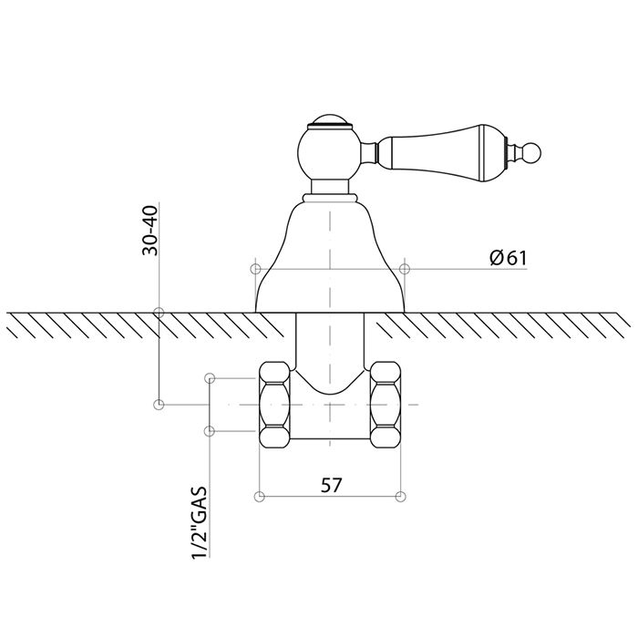 Bongio Capri Кран, цвет хром