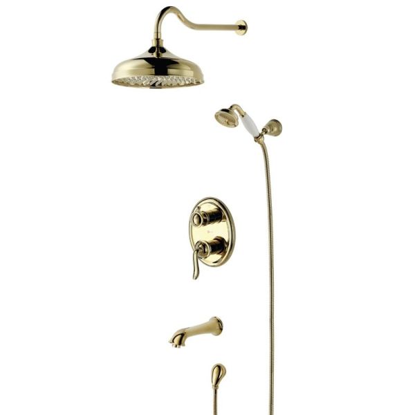 Душевая система Lemark Brava LM4722G Золото