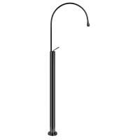 Gessi Goccia Напольный смеситель для раковины (без встраиваемой части), излив 389мм R=197, цвет: черный