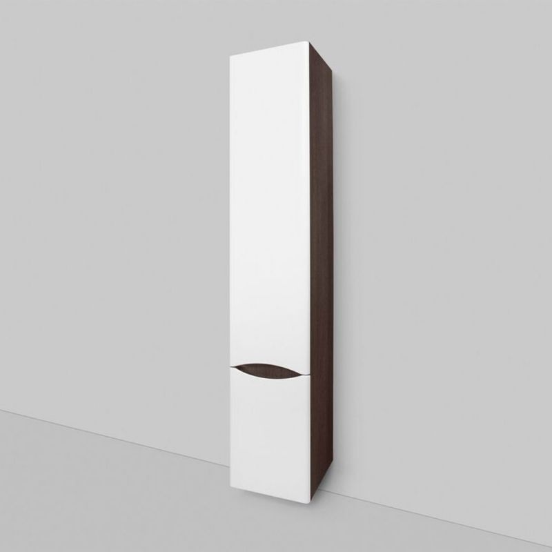 Шкаф пенал AM.PM Like 35 R M80CHR0356VF подвесной Белый/венге Шкаф пенал AM.PM Like 35 R M80CHR0356VF подвесной Белый/венге