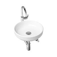 Комплект 4 в 1 Lavinia Boho Bathroom Sink Slim 21510202, накладная фарфоровая раковина 40 см, смеситель с донным клапаном, латунный сифон, угловые вентили 2 шт.